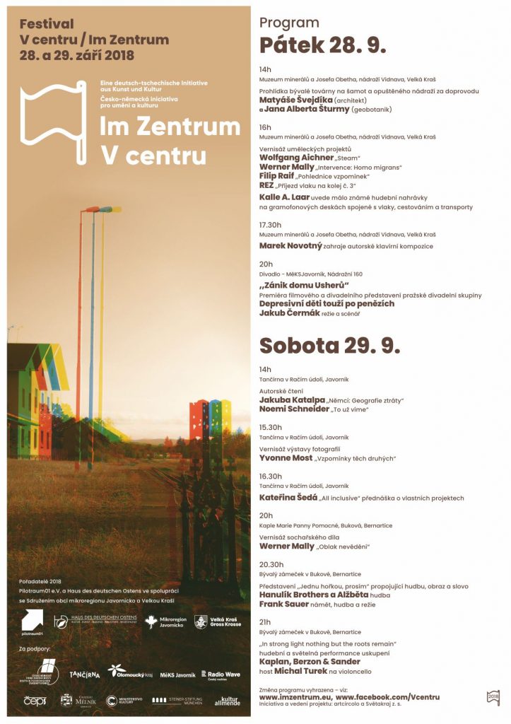 Program festivalu V centru 2018